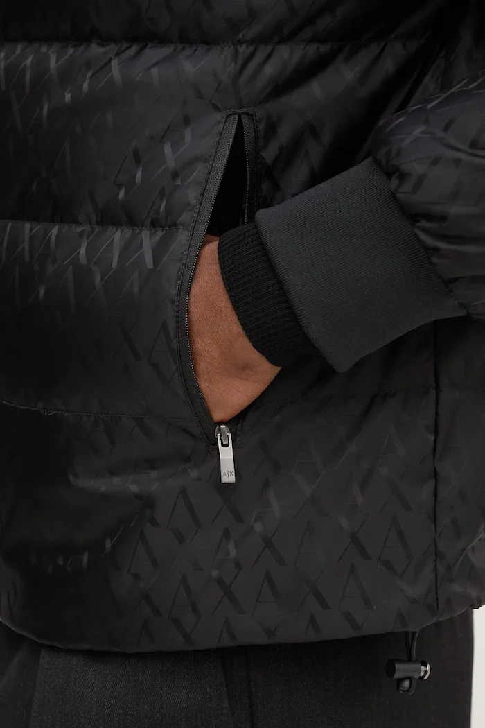 ARMANI EXCHANGE Пухено яке в черно зимен модел XM001580 AF16628