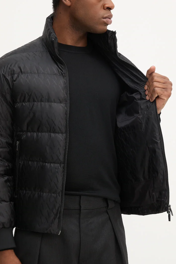 ARMANI EXCHANGE Пухено яке в черно зимен модел XM001580 AF16628
