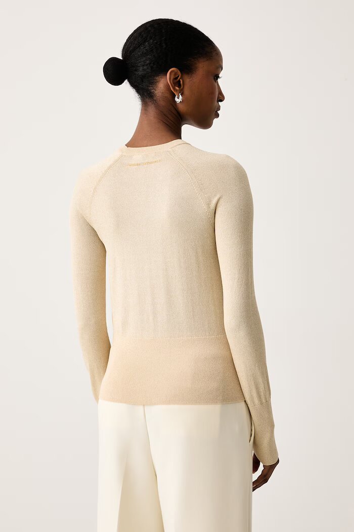ARMANI EXCHANGE пуловер дамски с вискоза бежов XW002895 AF26001
