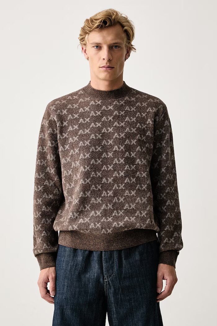 ARMANI EXCHANGE пуловер мъжки кафяв XM002992 AF16916