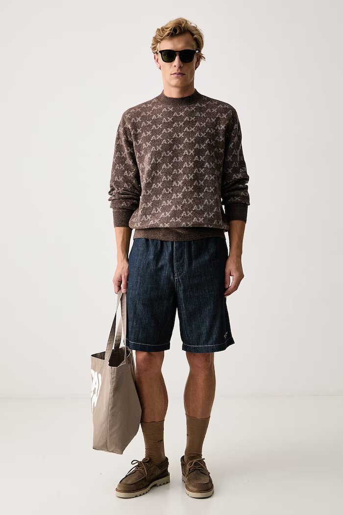 ARMANI EXCHANGE пуловер мъжки кафяв XM002992 AF16916