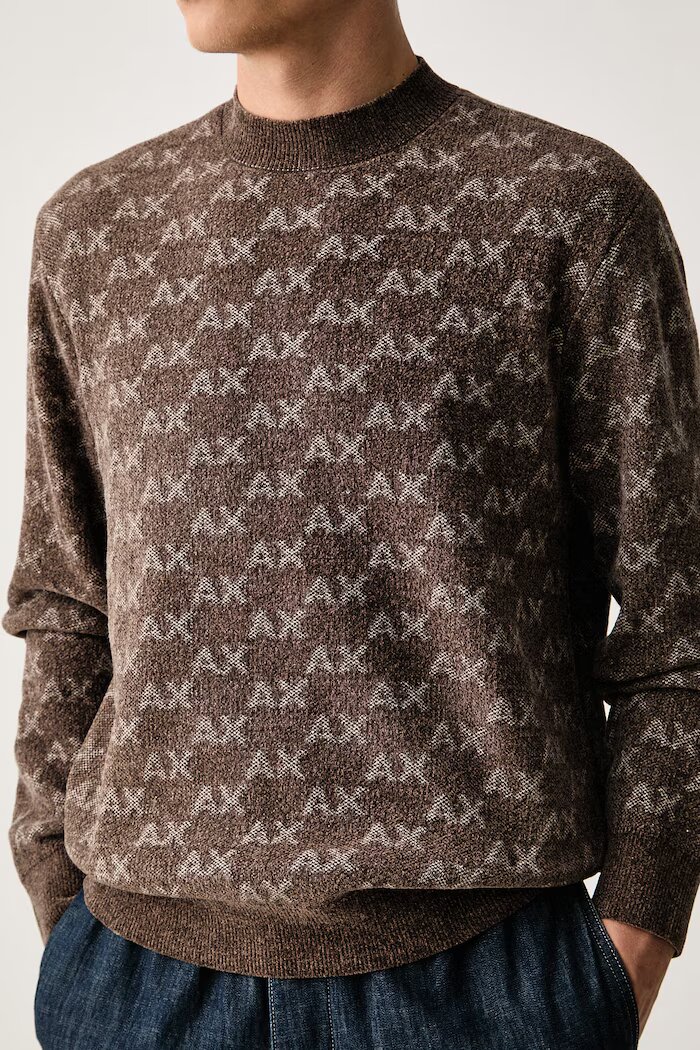 ARMANI EXCHANGE пуловер мъжки кафяв XM002992 AF16916