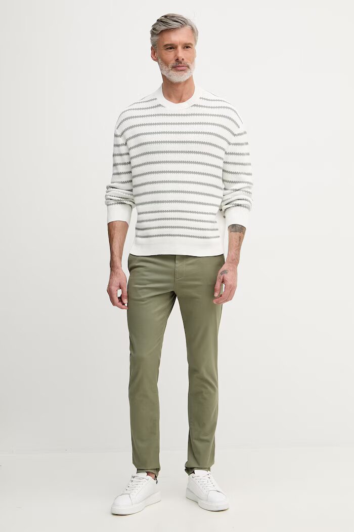ARMANI EXCHANGE пуловер мъжки памучен бял XM002172 AF18754