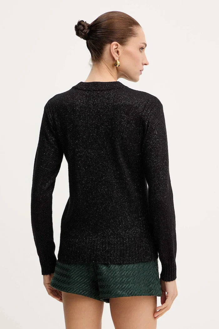 ARMANI EXCHANGE Пуловер с вълна в черно от лека материя XW001164 AF16181