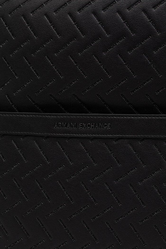 ARMANI EXCHANGE Раница мъжка от имитация на кожа черна XM002596