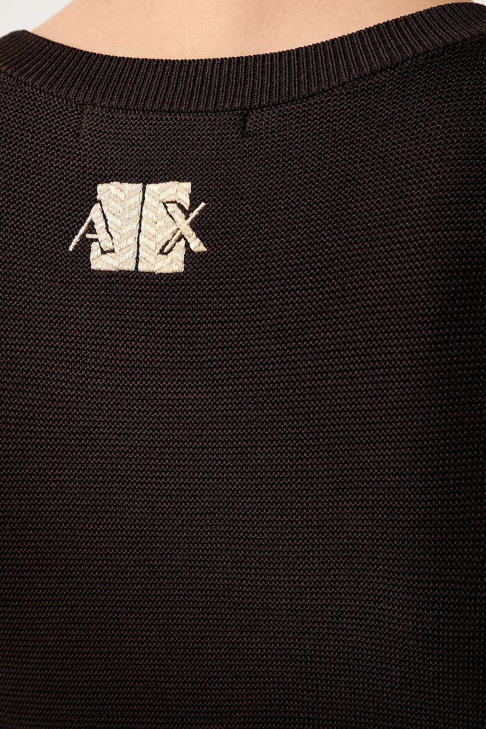 ARMANI EXCHANGE рокля с вискоза кафява XW003264 AF10352