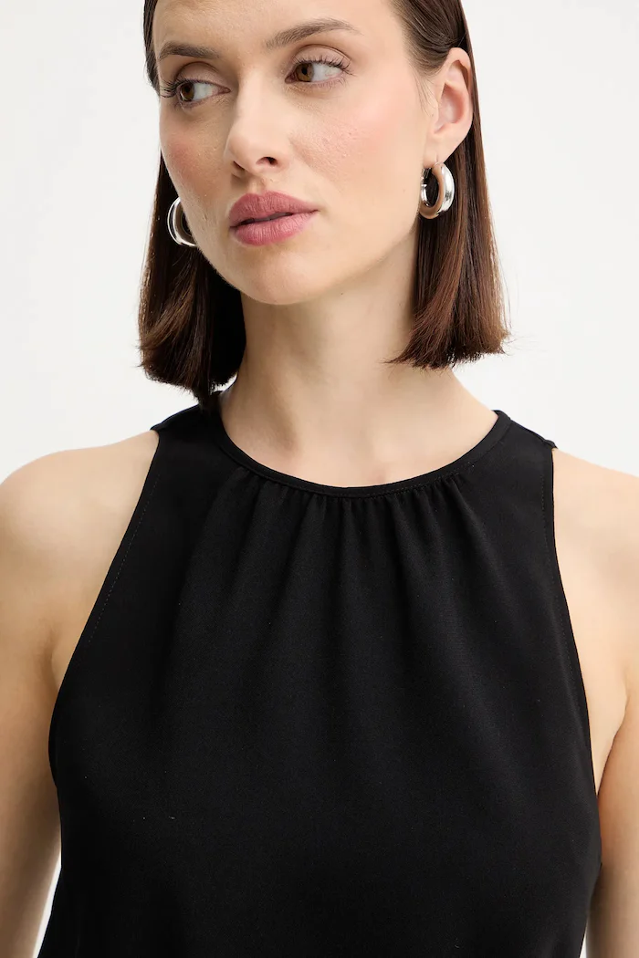 ARMANI EXCHANGE Рокля в черно къса разкроена XW001248 AF16151