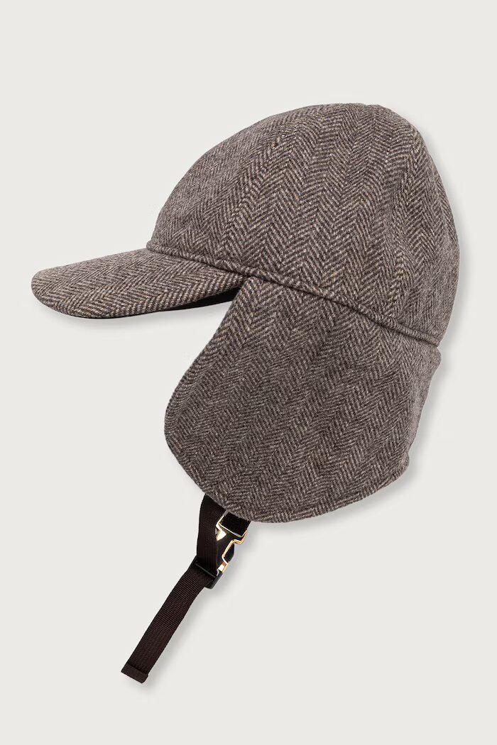 ARMANI EXCHANGE шапка с козирка дамска от вълнена материя кафява XW003044 AF26075