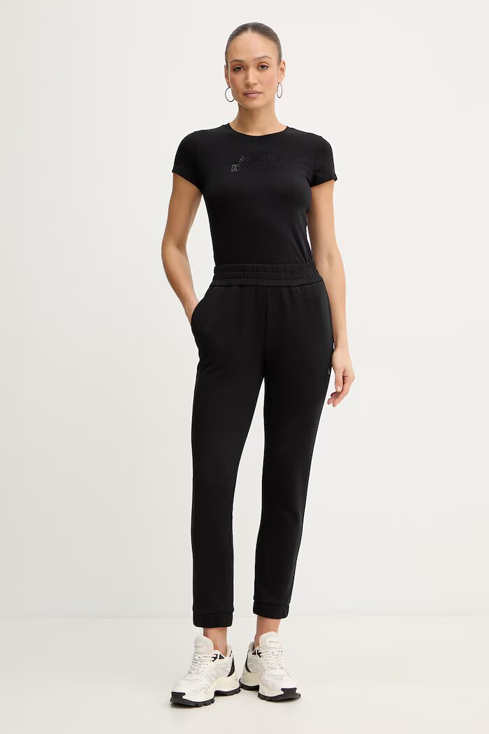 ARMANI EXCHANGE Спортен панталон в черно с апликация XW002210 AF21298