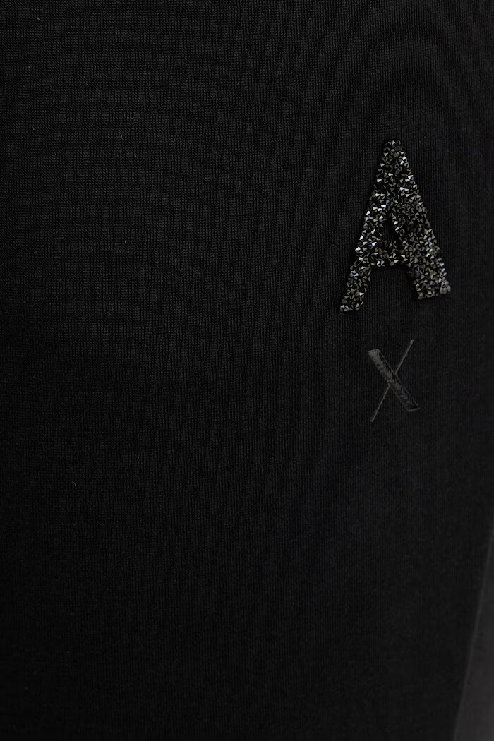 ARMANI EXCHANGE Спортен панталон в черно с апликация XW002210 AF21298