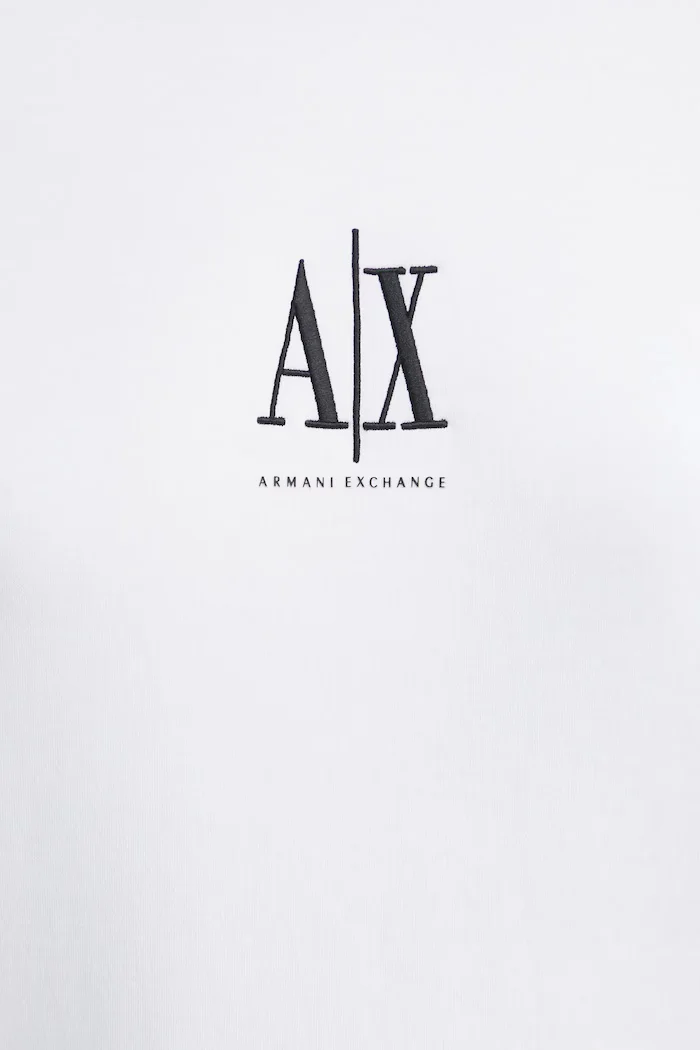 ARMANI EXCHANGE Суичър в бяло с апликация XW000821 AF10818