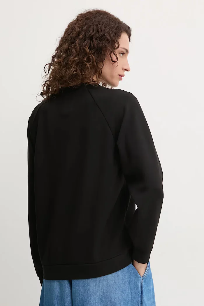 ARMANI EXCHANGE Суичър в черно с апликация XW000826 AF13397