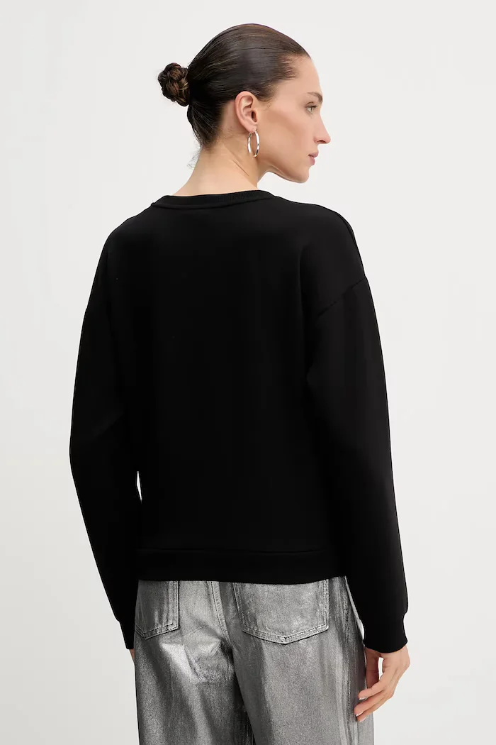 ARMANI EXCHANGE Суичър в черно с апликация XW000835 AF13397
