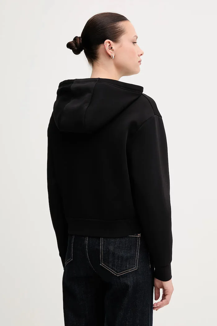 ARMANI EXCHANGE Суичър в черно с качулка с изчистен дизайн XW000822 AF10818