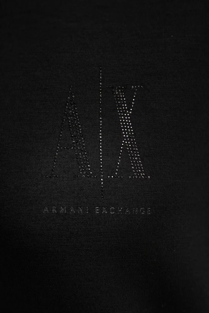 ARMANI EXCHANGE Суичър в черно с качулка с изчистен дизайн XW000827 AF13397