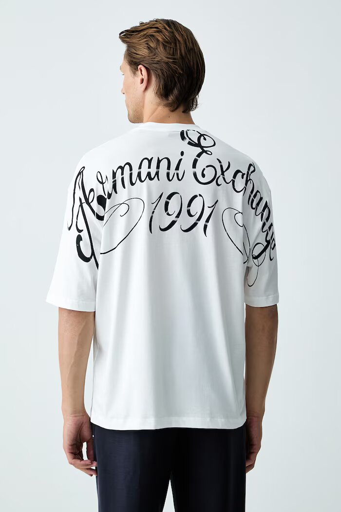 ARMANI EXCHANGE тениска мъжка от памук бяла XM003559 AF10358