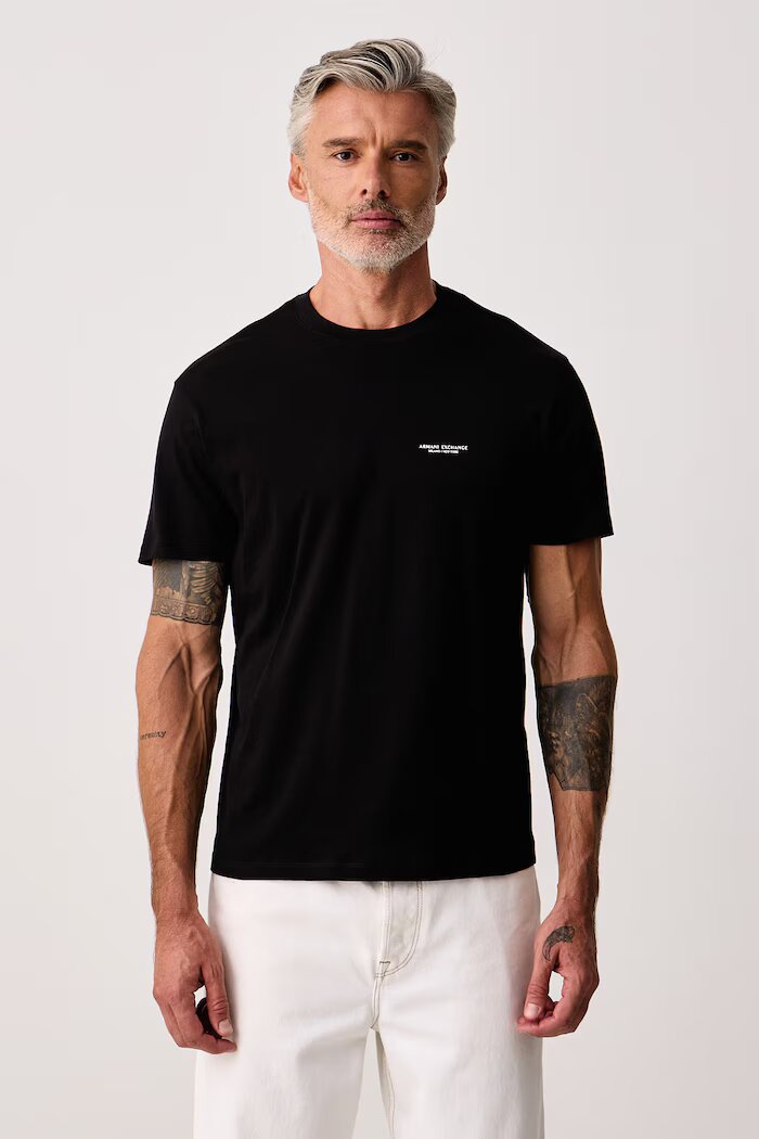 ARMANI EXCHANGE тениска мъжка от памук черна XM003038 AF10356