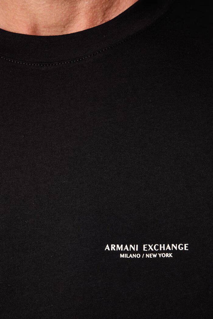 ARMANI EXCHANGE тениска мъжка от памук черна XM003038 AF10356