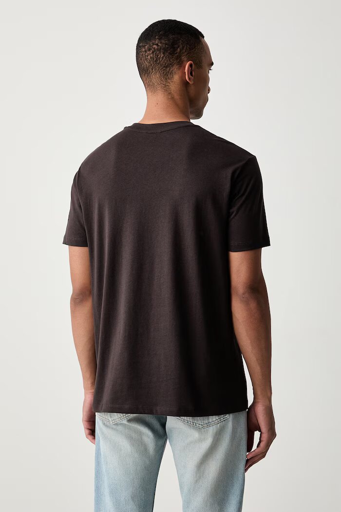 ARMANI EXCHANGE тениска мъжка от памук кафява XM003074 AF10362