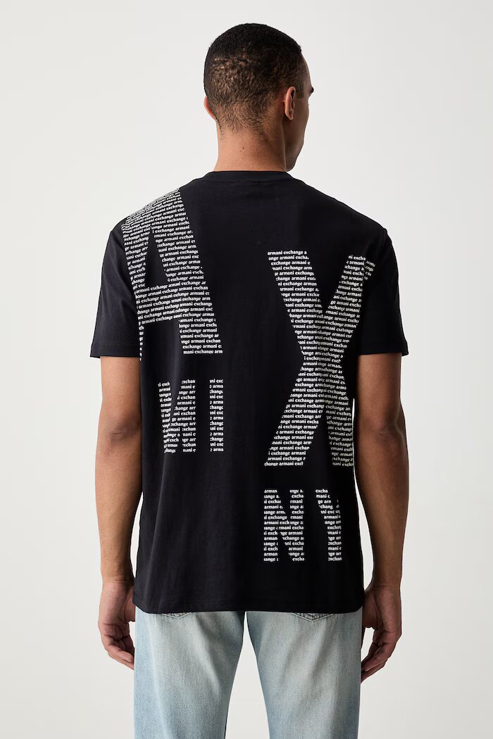 ARMANI EXCHANGE тениска мъжка от памук тъмносиня XM003113 AF21323