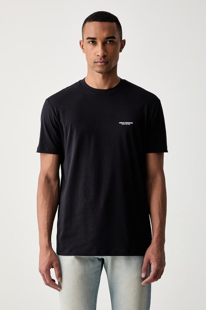 ARMANI EXCHANGE тениска мъжка от памук тъмносиня XM003113 AF21323