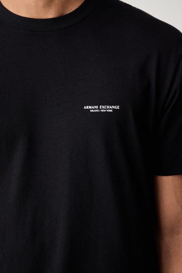 ARMANI EXCHANGE тениска мъжка от памук тъмносиня XM003113 AF21323