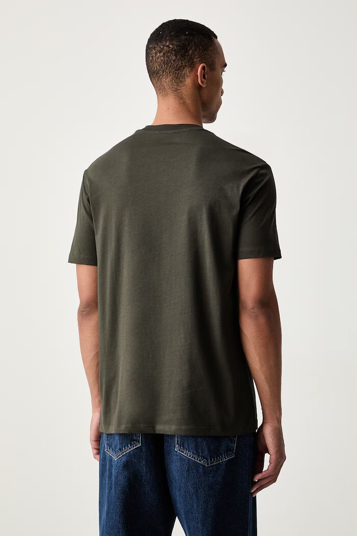 ARMANI EXCHANGE тениска мъжка от памук зелена XM001568 AF10358