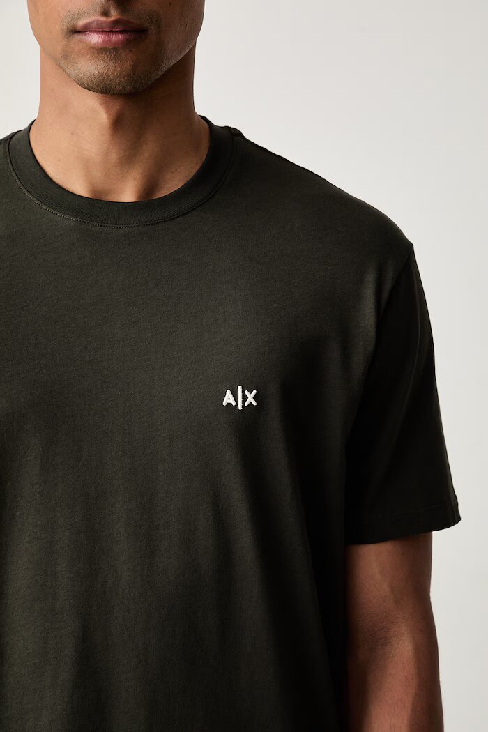 ARMANI EXCHANGE тениска мъжка от памук зелена XM001568 AF10358