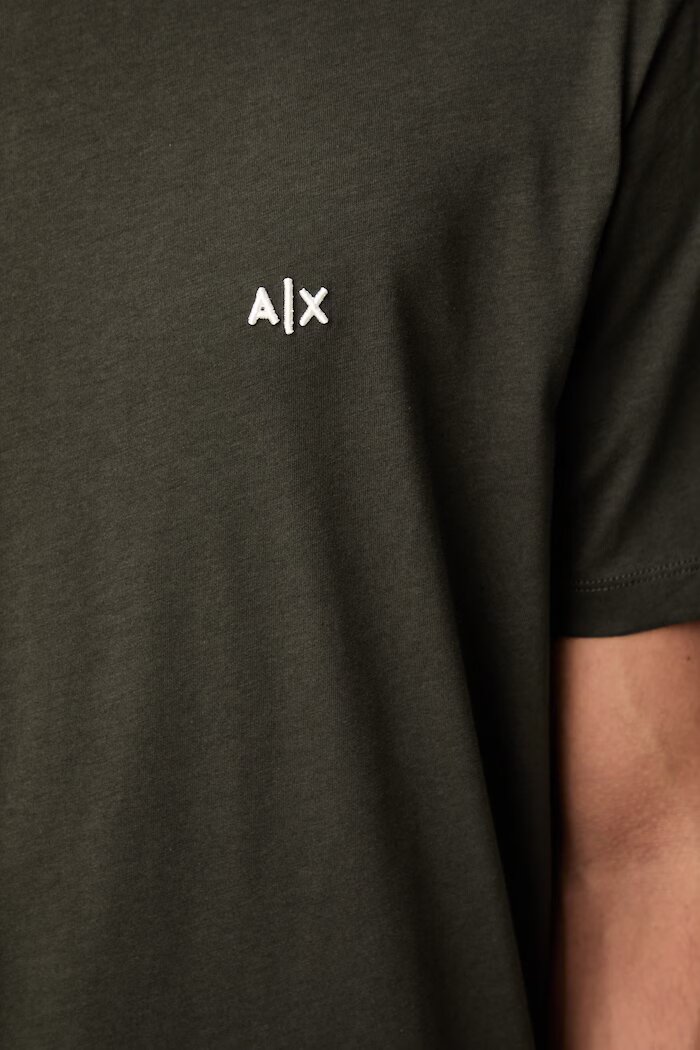 ARMANI EXCHANGE тениска мъжка от памук зелена XM001568 AF10358