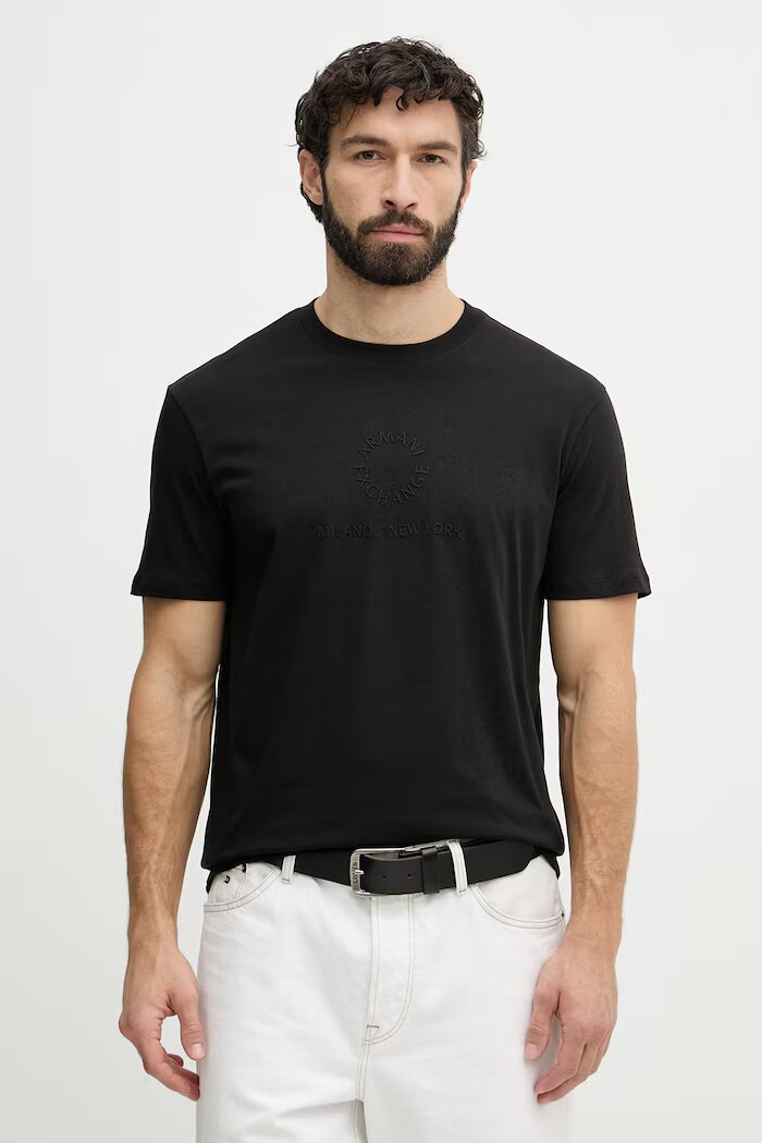 ARMANI EXCHANGE тениска мъжка памучна черна XM002450 AF10356