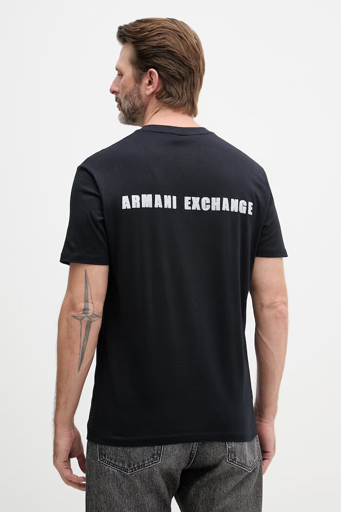 ARMANI EXCHANGE тениска мъжка памучна тъмносина XM002509 AF10358