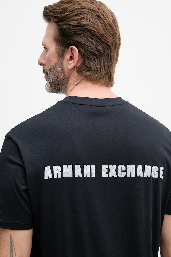 ARMANI EXCHANGE тениска мъжка памучна тъмносина XM002509 AF10358