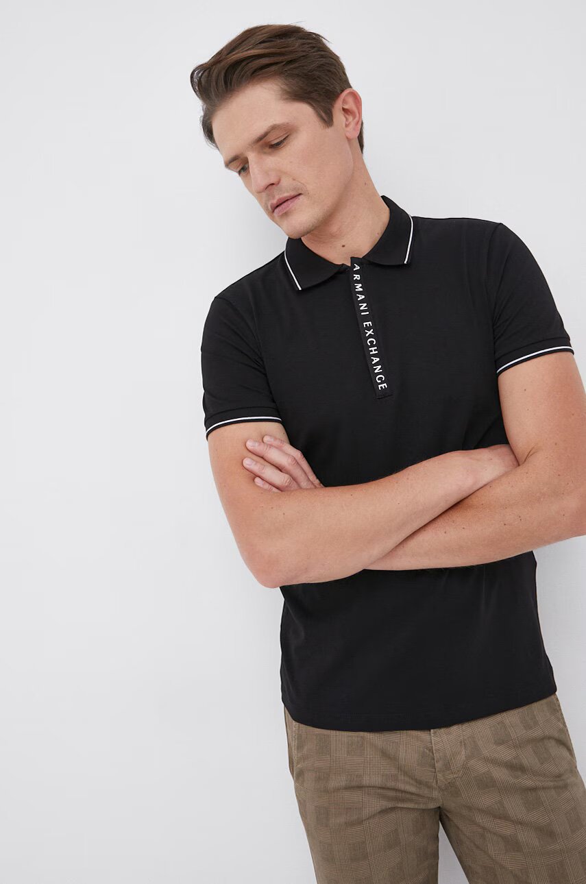 ARMANI EXCHANGE Тениска с яка