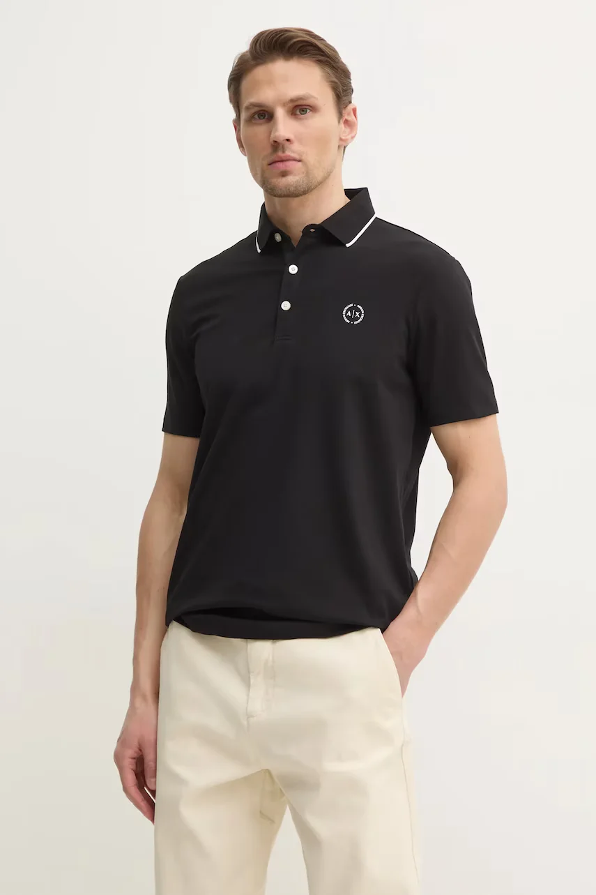 ARMANI EXCHANGE Тениска с яка