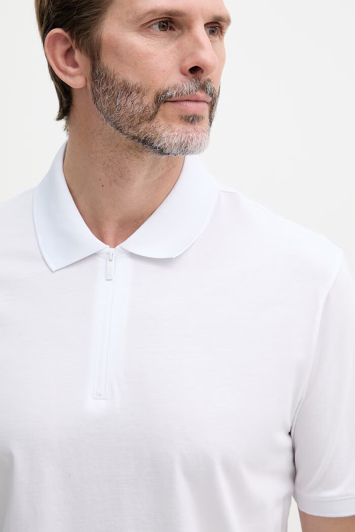 ARMANI EXCHANGE тениска с яка мъжка от памук бяла XM001291 AF10364
