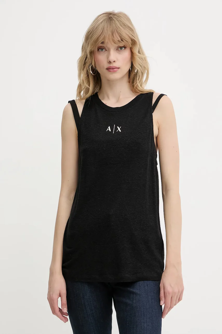 ARMANI EXCHANGE Топ с лен
