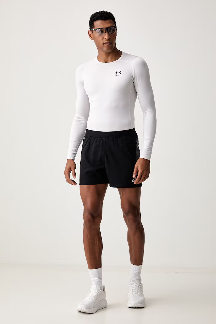 Asics спортен къс панталон мъжки ROAD 5IN SHORT черен със стандартна талия 2011D247.001