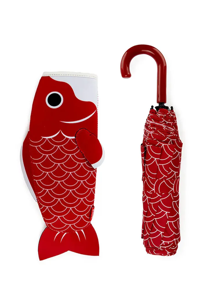 Balvi Автоматичен чадър Koi Fish 31 x 115 x 6 cm в червено
