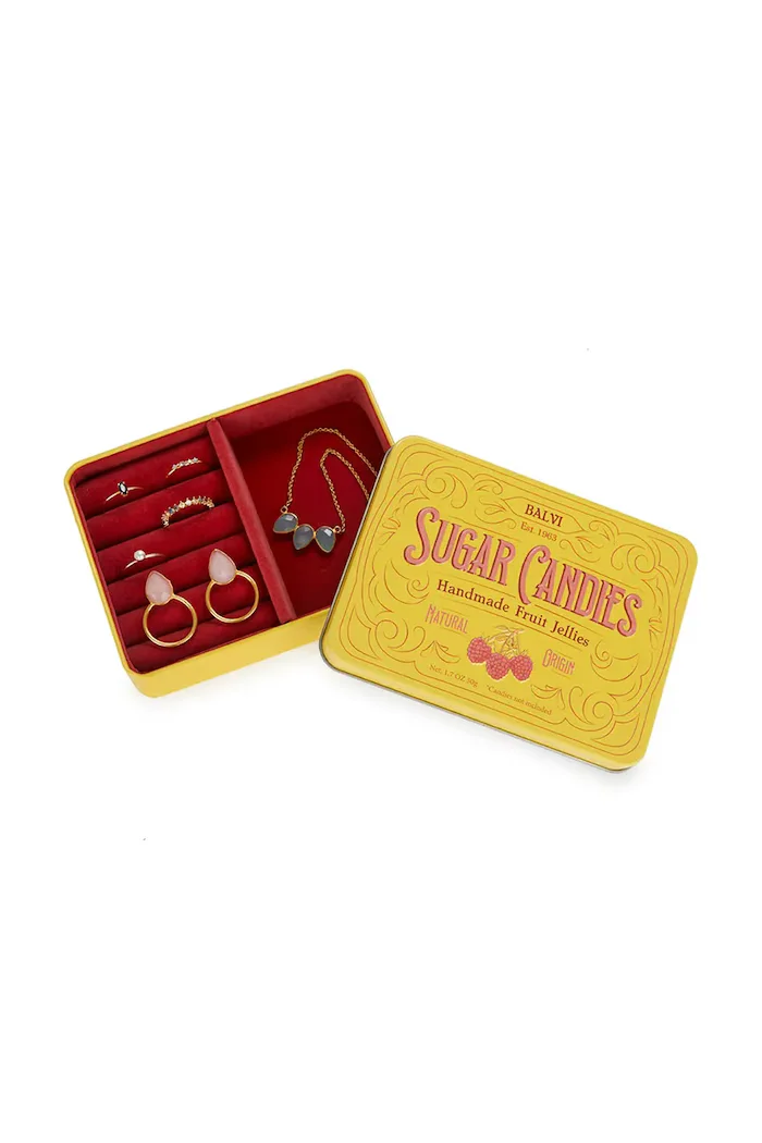 Balvi Кутия за бижута Sugar Candies в жълто