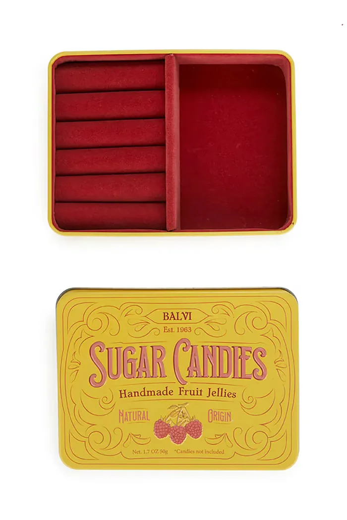 Balvi Кутия за бижута Sugar Candies в жълто