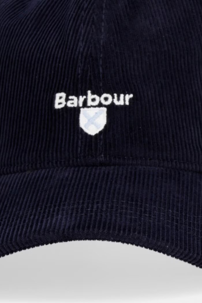 Barbour Бейзболна шапка мъжка памучна Bayfield тъмносиня MHA0932