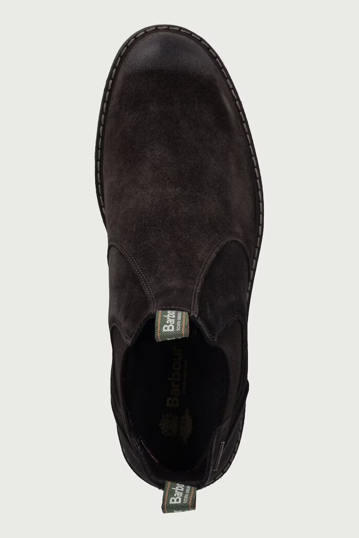 Barbour боти челси мъжки от велур Embleton кафяви MFO0852BR94