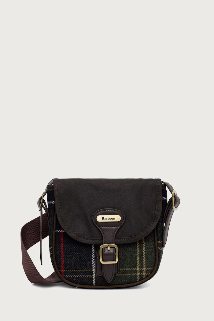 Barbour чанта с регулируема дръжка дамска зелена LBA0544