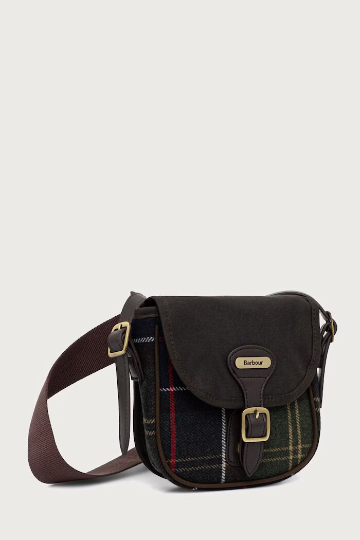 Barbour чанта с регулируема дръжка дамска зелена LBA0544