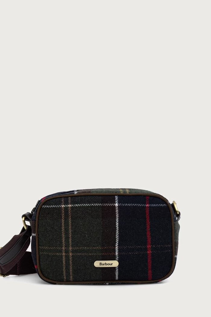 Barbour чанта за кръста дамска с вълна зелена LBA0543
