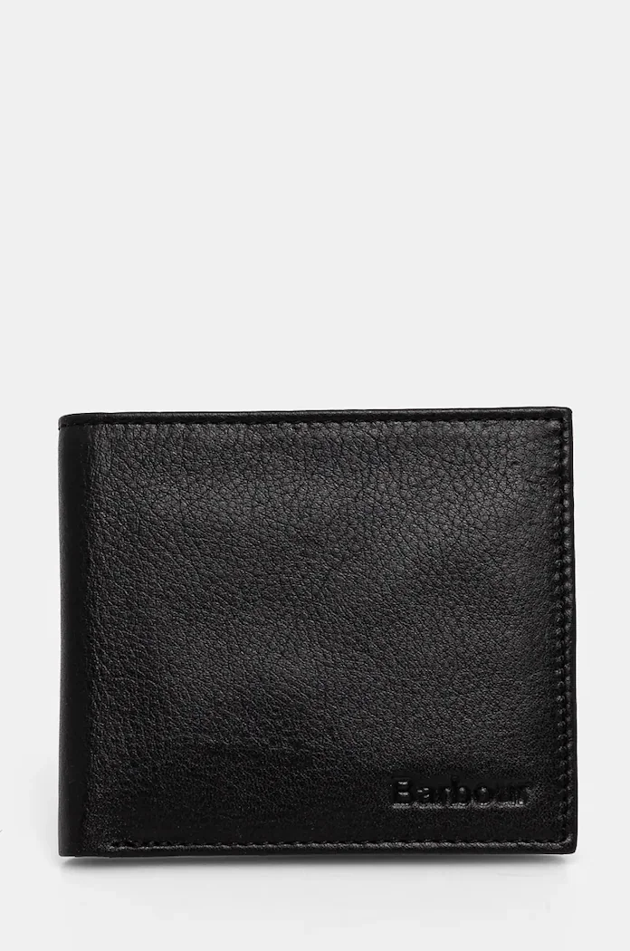 Barbour Colwell Leather Billfold черен MLG0002