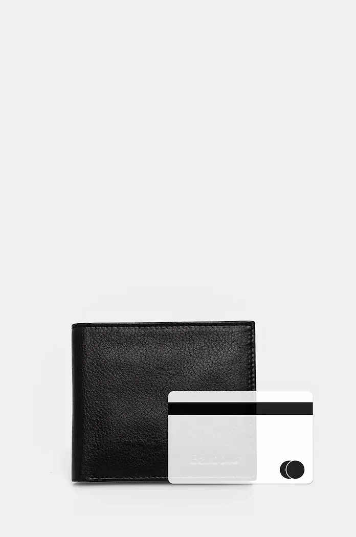 Barbour Colwell Leather Billfold черен MLG0002