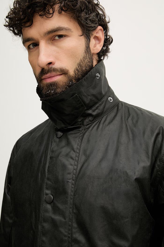 Barbour дълго яке мъжко от памук зелено MWX0008