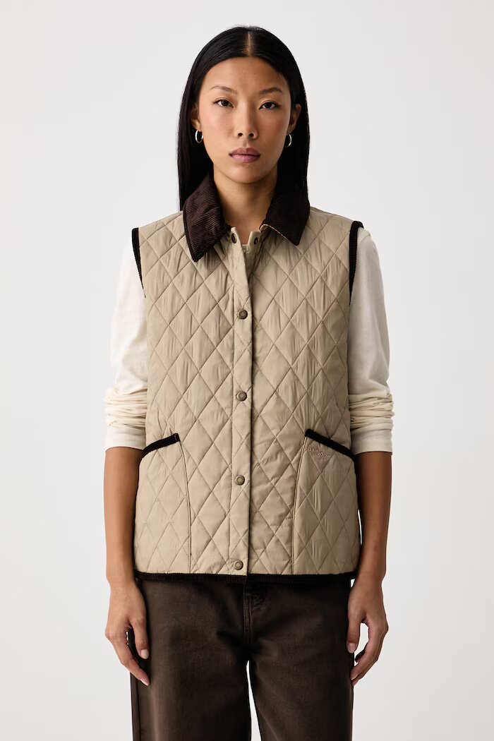 Barbour елек дамски Darwen бежов LGI0229