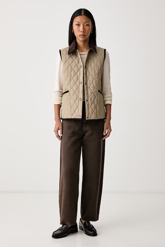 Barbour елек дамски Darwen бежов LGI0229